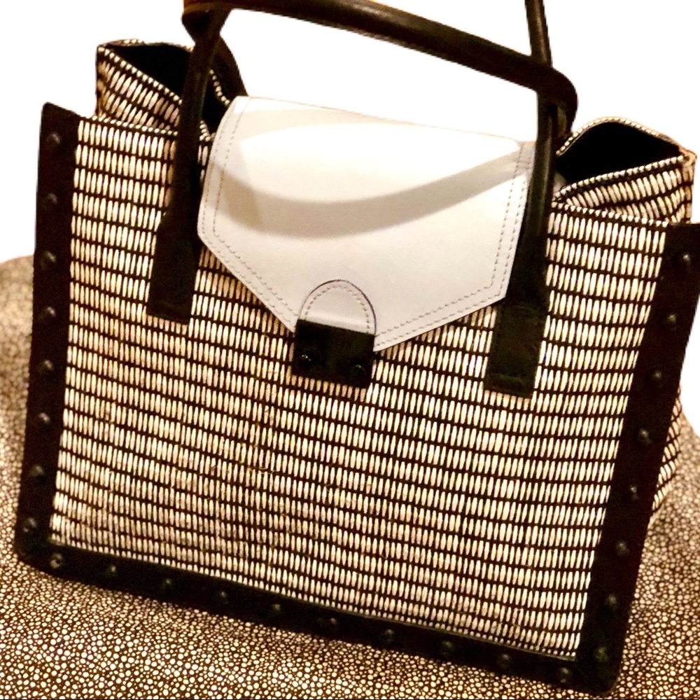 Authentic LOEFFLER RANDALL STUDDED HANDBAG!! - Picture 5 of 8